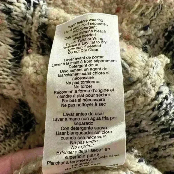 Women’s Sz M/L Blue Marled Longline Knit Pocket Open Cardigan Beach‎ Coastal - Picture 7 of 9